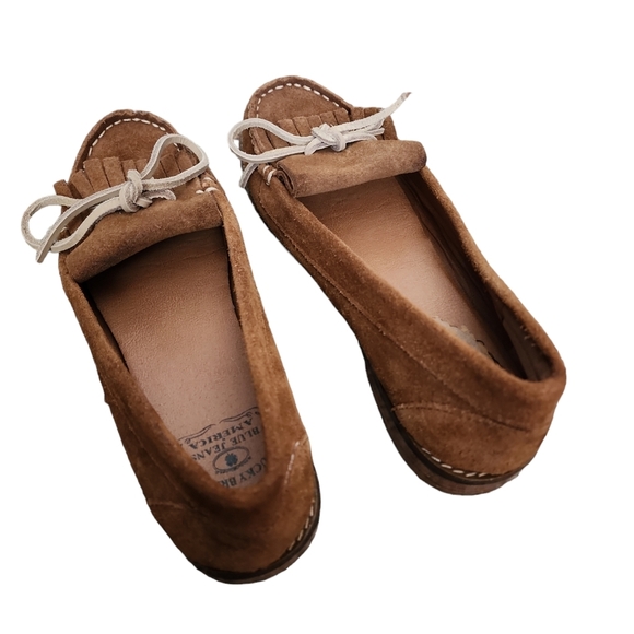 Lucky brand brown suade moccasin loafers - Picture 7 of 8